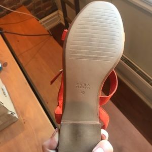 ZARA orange sandals - never worn!